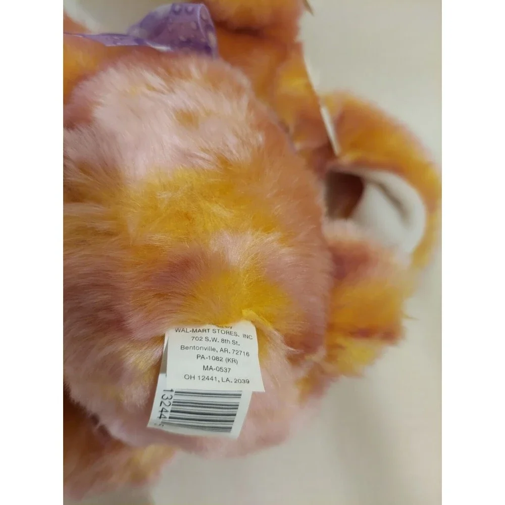 Walmart Easter Bunny Rabbit Carrot Ear 1990's Stuffed Animal Plush Vintage NEW - Picture 9 of 10